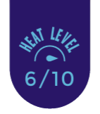 Heat level icon for Black Garlic Sriracha Hot Sauce (Fermented)