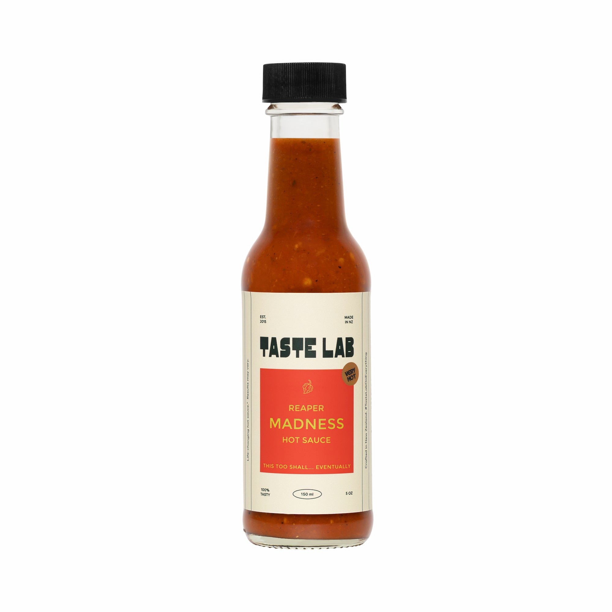 Taste Lab Reaper Madness Carolina Reaper hot sauce bottle New Zealand