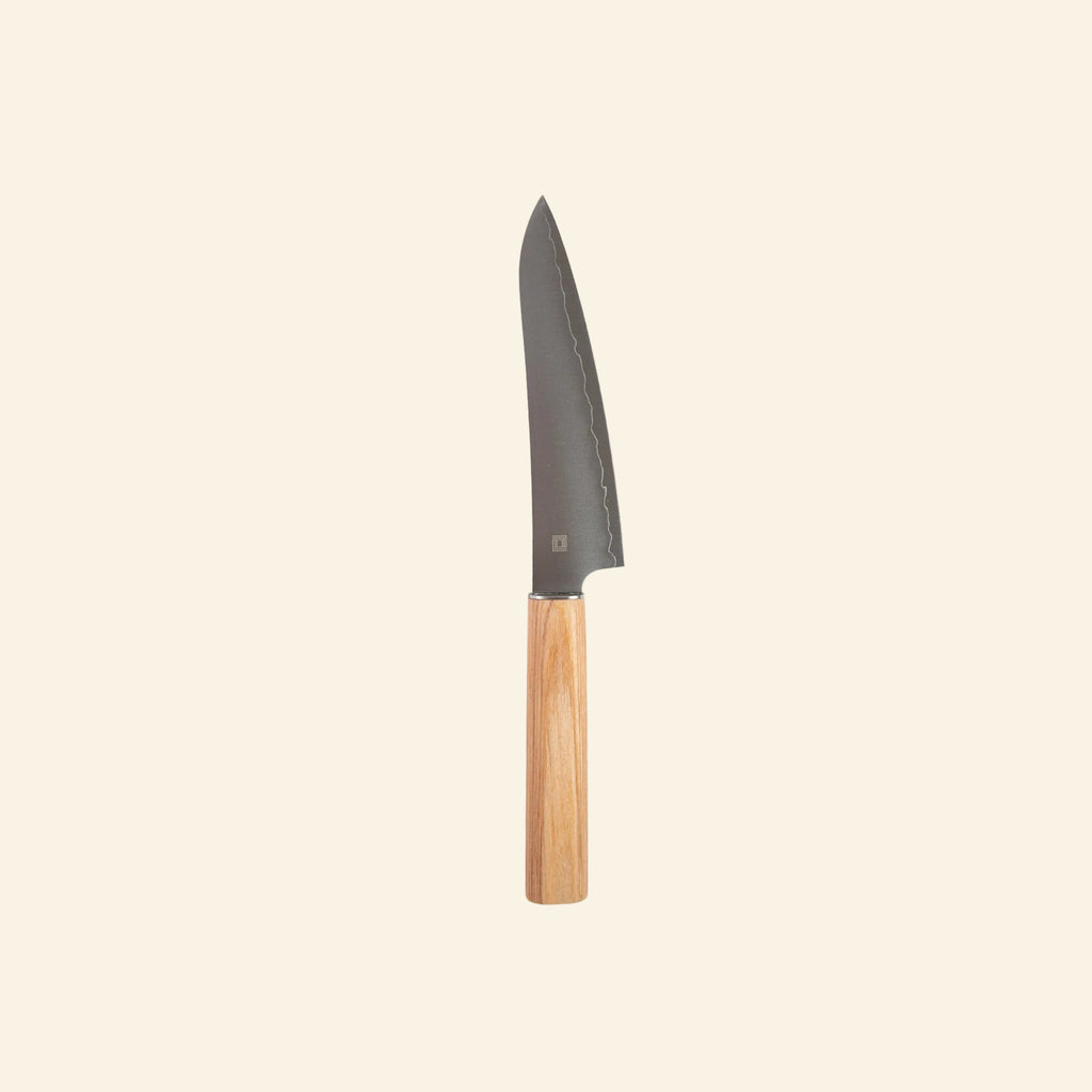 Taste Lab Yuri Petit Japanese kitchen knife with light wooden handle
